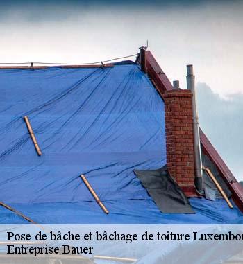 Pose de bâche de toiture, le couvreur Entreprise Bauer à contacter dans le LU