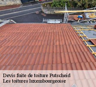 Qui s'occupe des travaux d'urgence en cas de fuite de toiture à Putscheid?