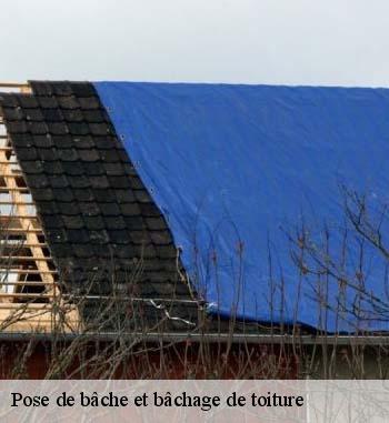 Pour une protection provisoire de votre maison, faites poser  une bâche de toiture