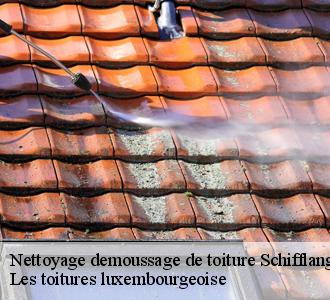 Un expert couvreur nettoyage et démoussage de toiture à Schifflange
